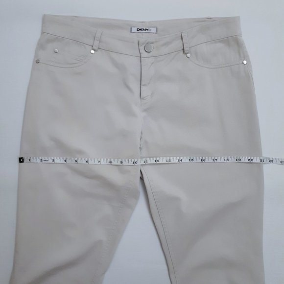 DKNYC Tapered Slim Fit Chino Khaki Pants in Neutral Beige - Picture 5 of 14